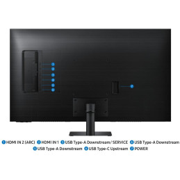 Samsung Smart Monitor M7 43" / M70F / 4K UHD 3840x2160 / 16:9 / VA / 4ms / 60Hz / HDMI/USB/USB-C/WiFi/BT/VESA/Repro