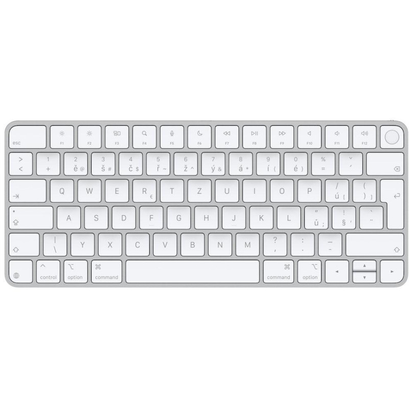 Apple Magic Keyboard s Touch ID (2024) / Bílé klávesy / USB-C / bezdrátová / CZ Layout