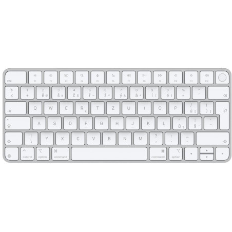 Apple Magic Keyboard s Touch ID (2024) / Bílé klávesy / USB-C / bezdrátová / CZ Layout