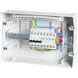 Solarmi AC40N0 osazený rozvaděč pro fotovoltaiku, jističe, chránič, N0, 3f, 40A