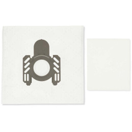 NEDIS sáčky do vysavače/ 4 kusy/ syntetické/ AEG Gr. 5/5s, Electrolux ES 51, AEG GR5, Electrolux E51/ bílé