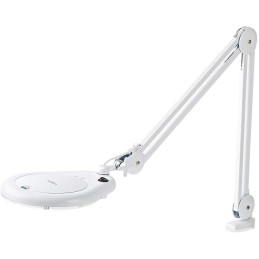 NEDIS zvětšovací stolní LED lampa/ čočka 3 dioptrie/ spotřeba 9 W/ teplota 6500 K/ světelný tok 720 lm/ bílá