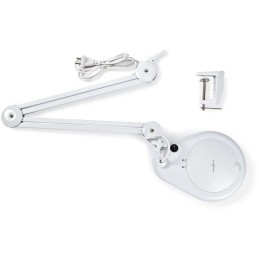 NEDIS zvětšovací stolní LED lampa/ čočka 3 dioptrie/ spotřeba 9 W/ teplota 6500 K/ světelný tok 720 lm/ bílá