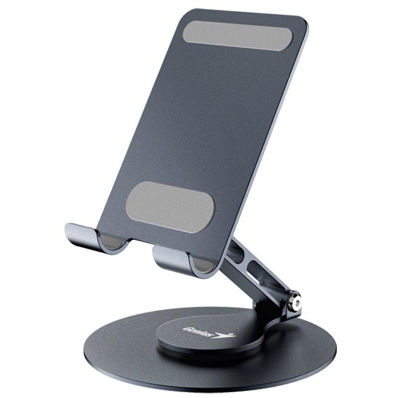 GENIUS G-Stand M100 přenosný stojan na telefon, otočný 360°, naklápěcí, hliníkový