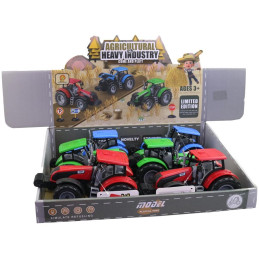 Traktor, 6 ks v display boxu, 20 cm