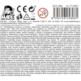 Basketbalový koš, na baterie