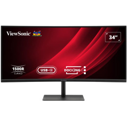 ViewSonic VG3419C-2 34" 21:9, 3440 x 1440, VA, zakřivený, HDMI,DP, 96W USB-C,USB, J45, KVM switch, speakers, výš. nast.