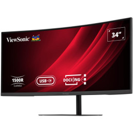 ViewSonic VG3419C-2 34" 21:9, 3440 x 1440, VA, zakřivený, HDMI,DP, 96W USB-C,USB, J45, KVM switch, speakers, výš. nast.