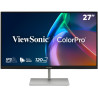 ViewSonic VP2766-2K 27" QHD 3 sidy Frameless SuperClear IPS Monitor so 100% sRGB, 90W USB-C, ergonomický stojan, čierny