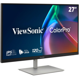 ViewSonic VP2766-2K 27" QHD 3 sides Frameless SuperClear IPS Monitor  s 100% sRGB, 90W USB-C, ergonomický stojan, černý