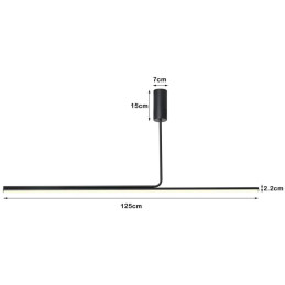 POŠKOZENÝ OBAL - IMMAX NEO LITE ASTA SMART závěsné svítidlo černé 125cm 28W podporou BEACON, Wi-Fi, TUYA