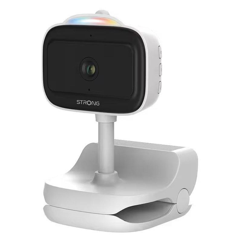 STRONG IP kamera DOVY/ dětská kamera/ bateriová/ Wi-Fi 4/ 3Mpix/ objektiv 3,6mm/ noční vidění/ SD/ 14 ukolébavek/ bílá