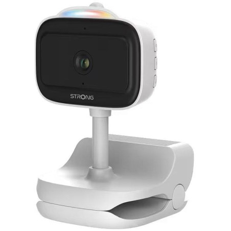 STRONG IP kamera DOVY/ dětská kamera/ bateriová/ Wi-Fi 4/ 3Mpix/ objektiv 3,6mm/ noční vidění/ SD/ 14 ukolébavek/ bílá