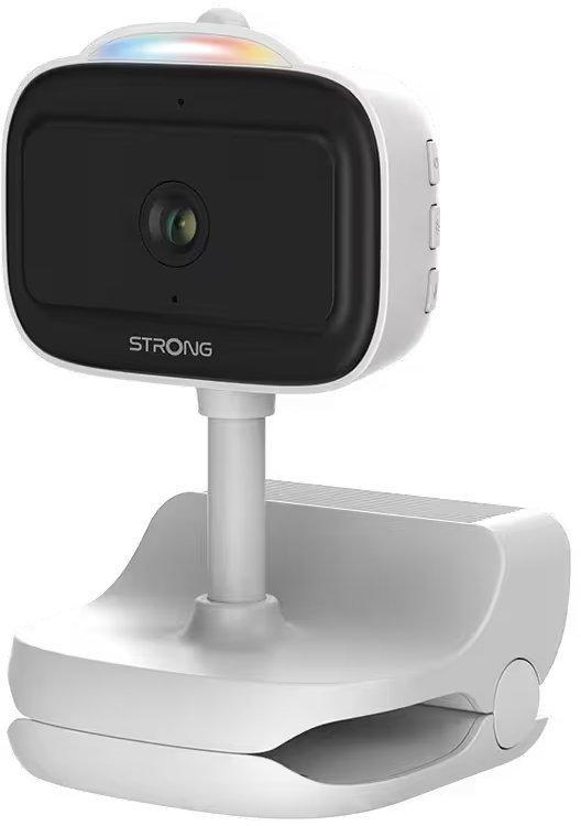 STRONG IP kamera DOVY/ detská kamera/ batériová/ Wi-Fi 4/ 3Mpix/ objektív 3,6mm/ nočné videnie/ SD/ 14 uspávaniek/ biela