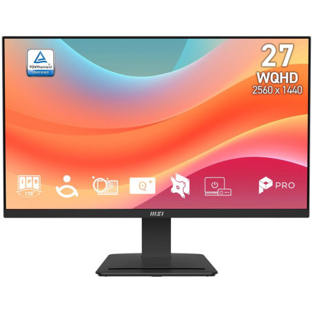 MSI PRO MP273Q E7/ 27"/ 2560x1440/ IPS/ 4ms/ 75Hz/ 250cd/m2/ 1000:1/ HDMI/ DP/ VESA/ černý