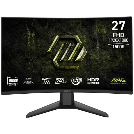 MSI Gaming MAG 274CF X24/ 27"/ 1920x1080/ VA/ 0,5ms/ 240Hz/ 300cd/m2/ 4000:1/ HDMI/ DP/ VESA/ černý