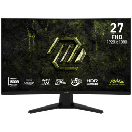 MSI Gaming MAG 274CF E20/ 27"/ 1920x1080/ VA/ 0,5ms/ 200Hz/ 300cd/m2/ 3500:1/ HDMI/ DP/ VESA/ černý