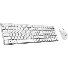 MSI set klávesnice s myší FORGE K210 Wireless Combo White/ bezdrátový/ bílostříbrný/ dobíjecí/ USB/ CZ+SK layout