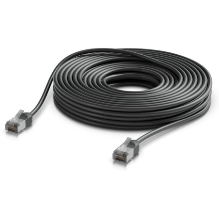 Ubiquiti UniFi Premium Patch Cable Outdoor 15m - Patch kabel, Cat6a, venkovní, černý, 15m