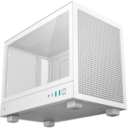 POŠKOZENÝ OBAL - DEEPCOOL skříň CH160 / miniITX / USB 3.0 / USB-C / prosklená bočnice / držadlo / bílá