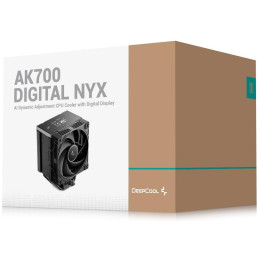 DEEPCOOL chladič AK700 DIGITAL NYX / 7xheatpipe /  120mm PWM fan / černý