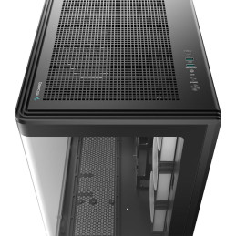 DEEPCOOL skříň CG590U 5F / ATX / 5x120mm ARGB fan / USB3.0 / USB-C / zaoblené sklo /  černá