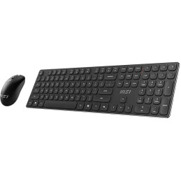 MSI set klávesnice s myší FORGE K210 Wireless Combo Black/ bezdrátový/ černý/ dobíjecí/ USB/ CZ+SK layout