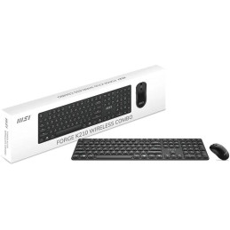 MSI set klávesnice s myší FORGE K210 Wireless Combo Black/ bezdrátový/ černý/ dobíjecí/ USB/ CZ+SK layout