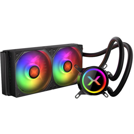 Krux vodní chladič CPU HydroX 240 ARGB / 2x120mm ARGB / PWM / AMD i Intel