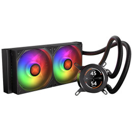 Krux vodní chladič CPU HydroGlance 240 ARGB LCD / 2x120mm ARGB / PWM / display / AMD i Intel