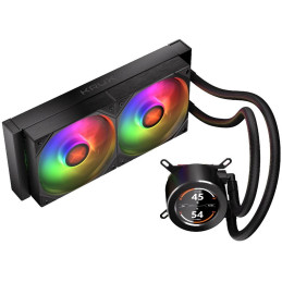 Krux vodní chladič CPU HydroGlance 240 ARGB LCD / 2x120mm ARGB / PWM / display / AMD i Intel