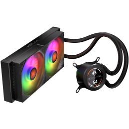 Krux vodní chladič CPU HydroGlance 240 ARGB LCD / 2x120mm ARGB / PWM / display / AMD i Intel