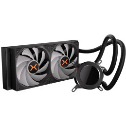 Krux vodní chladič CPU HydroGlance 240 ARGB LCD / 2x120mm ARGB / PWM / display / AMD i Intel