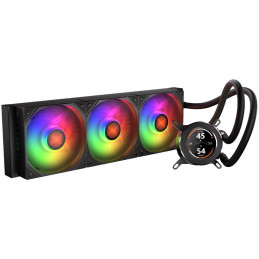 Krux vodní chladič CPU HydroGlance 360 ARGB LCD / 3x120mm ARGB / PWM / display / AMD i Intel
