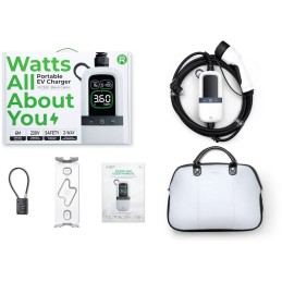 EVSE AC přenosná, jednofázová nabíječka pro elektromobily, pro domácnosti, 3.6kW, 230 V, 6m kabel s konektorem T2