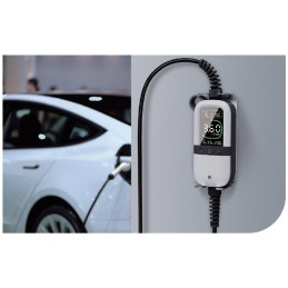 EVSE AC přenosná, jednofázová nabíječka pro elektromobily, pro domácnosti, 3.6kW, 230 V, 6m kabel s konektorem T2
