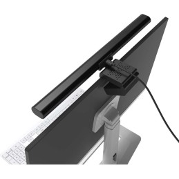 NEDIS LED světlená hliníková lišta pro monitor/ 40 cm/ 60 lm/ 80 LED's/ černá