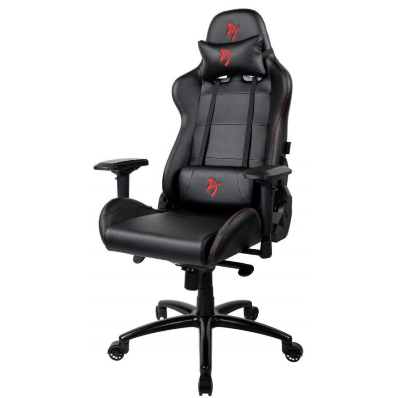 AROZZI herní židle VERONA Signature PU/ černá/ červené logo