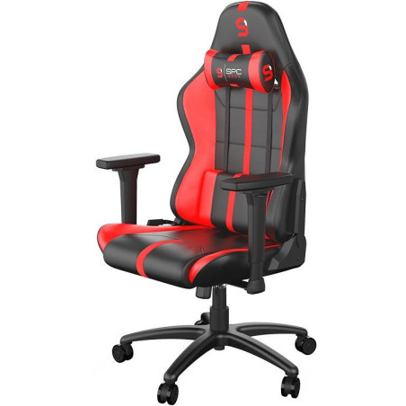 SPC Gear SR400 RD herní židle imitace kůže černočervená