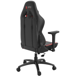 SPC Gear SR400 RD herní židle imitace kůže černočervená