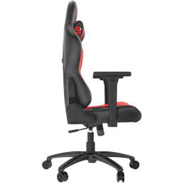 SPC Gear SR400 RD herní židle imitace kůže černočervená