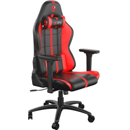SPC Gear SR400 RD herní židle imitace kůže černočervená