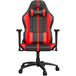 SPC Gear SR400 RD herní židle imitace kůže černočervená
