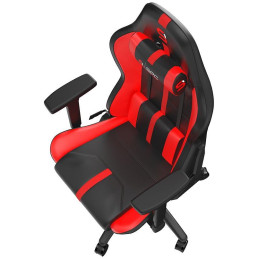 SPC Gear SR400 RD herní židle imitace kůže černočervená