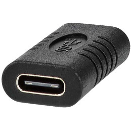 NEDIS USB-C adaptér/ USB 3.2 Gen 2/ USB-C zásuvka/ USB-C zásuvka/ 10 Gbps/ BOX/ černý