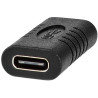 NEDIS USB-C adaptér/ USB 3.2 Gen 2/ USB-C zásuvka/ USB-C zásuvka/ 10 Gbps/ BOX/ černý