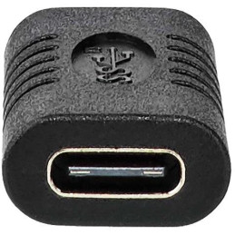 NEDIS USB-C adaptér/ USB 3.2 Gen 2/ USB-C zásuvka/ USB-C zásuvka/ 10 Gbps/ BOX/ černý