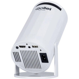 Rollei chytrý přenosný projektor SB-502/ HD 720p až 4K/ 170 ANSI/ HDMI/ USB/ BT/ Wi-Fi/ Repro/ bílý