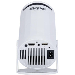 Rollei chytrý přenosný projektor SB-502/ HD 720p až 4K/ 170 ANSI/ HDMI/ USB/ BT/ Wi-Fi/ Repro/ bílý