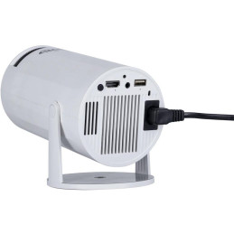 Rollei chytrý přenosný projektor SB-502/ HD 720p až 4K/ 170 ANSI/ HDMI/ USB/ BT/ Wi-Fi/ Repro/ bílý